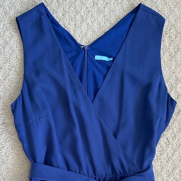 J. McLaughlin Blue Lavinia Tiered Maxi Dress Size 4 Wedding Resortwear Classic - Picture 4 of 14